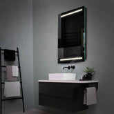 Espejo LED Vertical | Control por interruptor de pared | Luz blanca neutra - Reyze Seria Salono Model 4